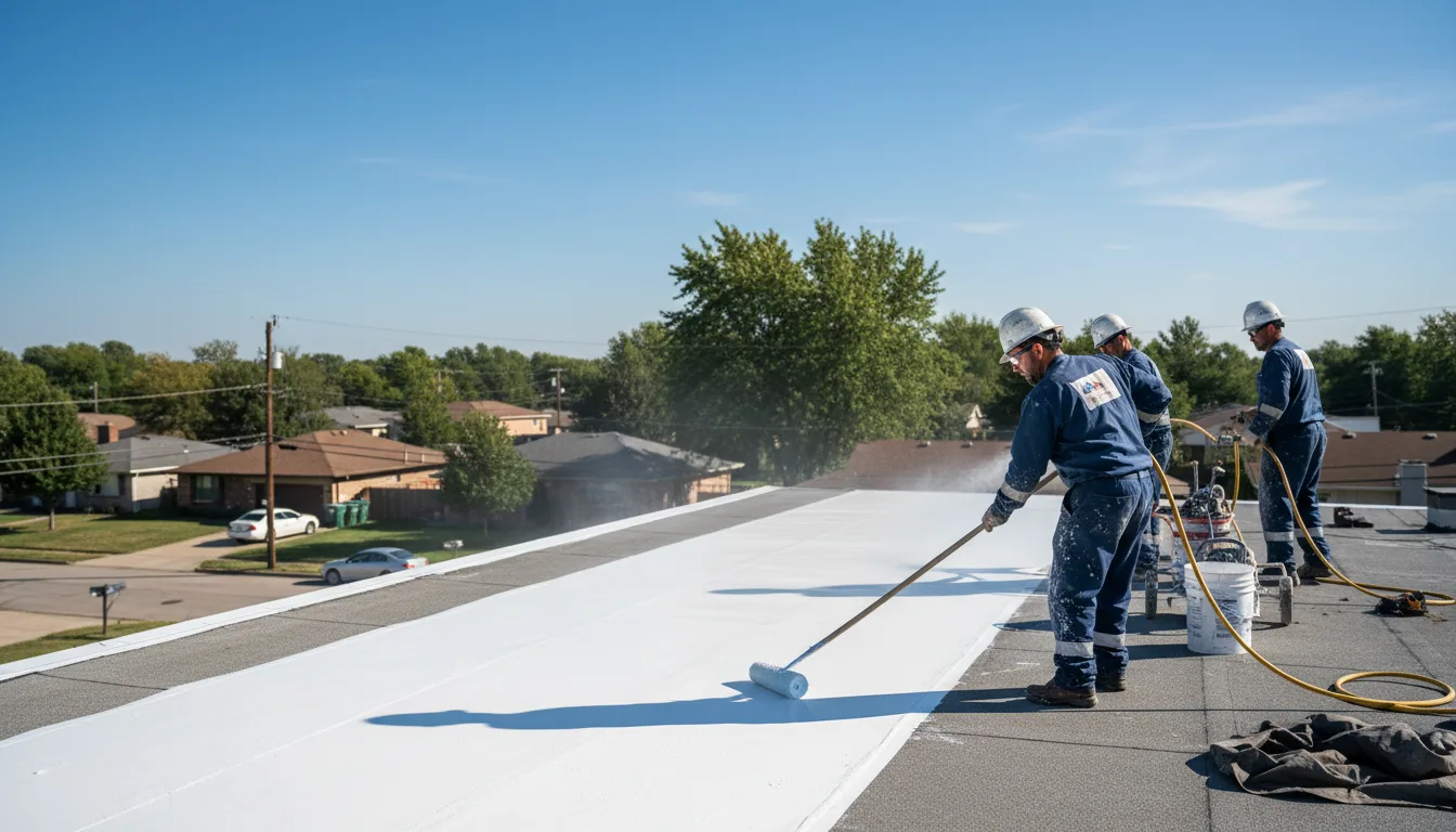 Commercial roof coating in Hallock, MN near me